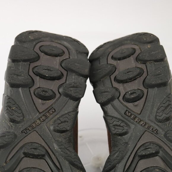 Merrell Mens Styria Boots Size 7.5 Waterproof Brown Leather Lace Up Outdoor Work - Picture 14 of 16